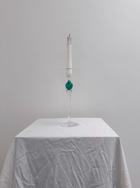 Signed Murano Glass Candlestick